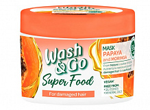 Маска для волос Wash&Go Super Food с папайей и морингой 300 мл