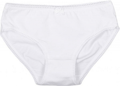 Трусики детские слипы для девочки р.128 белый 110004 