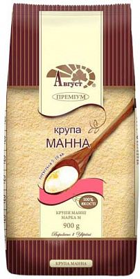 Крупа манна Август 900г 4820019600734