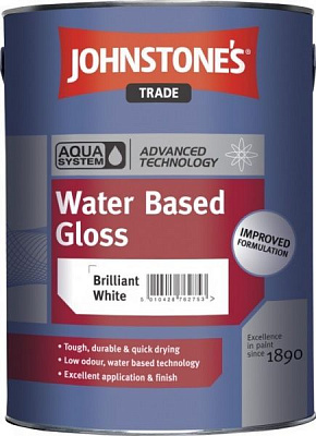 Краска Johnstone's Water Based Gloss белый глянец 1л