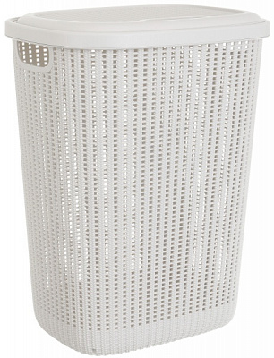 Корзина для белья Gonpa Knitty 57 л 345х444х563 мм кремовый 