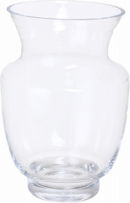 Ваза стеклянная Wrzesniak Glassworks Aura 25 см прозрачная 17-10404A