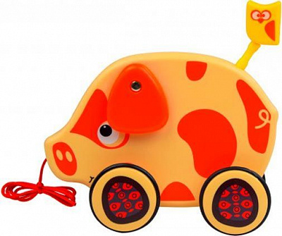 Игрушка-каталка Свинья 330