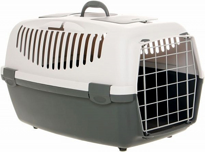 Переноска Stefanplast Gulliver 3 61х40х38 см, сірий/темний сірий, метал. двері