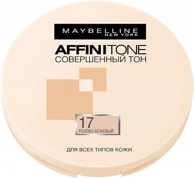 Пудра для лица Maybelline New York Affinitone №17 розово-бежевый 9 г