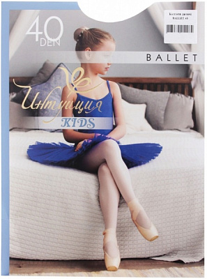 Колготки для девочек Интуиция BALLET 40 р.140 белый 