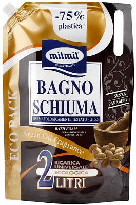 Пена для ванны Mil Mil с маслом арганы 2000 мл