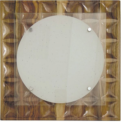 Світильник стельовий Декора НББ 32320 3D LED 24 Вт горіх