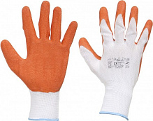Перчатки ArtMaster с покрытием латекс XL (10) RWnyl Orange