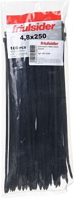 Стяжка кабельная Другое 4,8x250 мм 100 шт. черный 