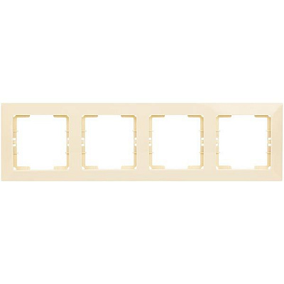 Рамка 4-ная Mutlusan Candela горизонтальная крем