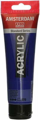 Краска акриловая № 570 Синий 120 мл Amsterdam Standart Royal Talens