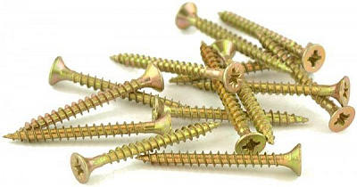 Шуруп універсальний потайна головка ЦЖ 4x40 мм жовтий цинк вага Expert Fix