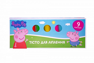 Тесто для лепки Peppa Pig 9 цветов 122175