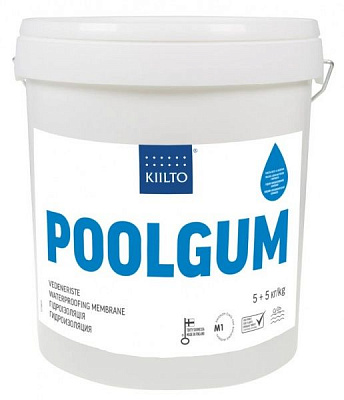 Мастика гидроизоляционная Kiilto Poolgum двухкомпонентная 10 кг