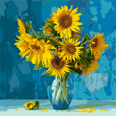 Картина за номерами Улюблені соняшники 40х40 см Ідейка