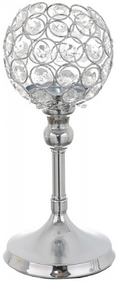 Свічник для широкої свічки Срібло 11х24 см