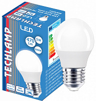 Лампа светодиодная Techlamp 5 Вт G45 матовая E27 220 В 3000 К 