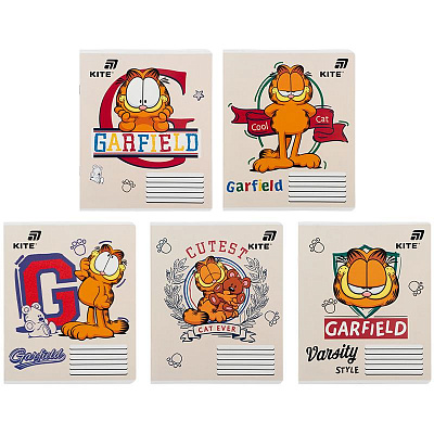 Зошит Garfield 18 арк. клітинка GF26-236 KITE