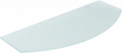 Полиця скляна арка 600x250 мм прозорий