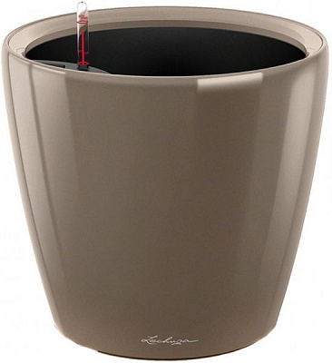 Вазон пластиковый Lechuza Classico Premium LS 28 квадратный 19,9л коричневый (16045) 