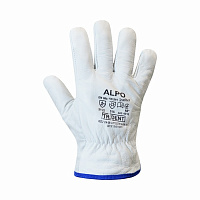 Перчатки Trident Alpo 4211 кожаные утепленные на флисе белые XL (10)