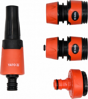 Ороситель YATO YT-99832 прямой с сочетаниями к шлангам 3/4 1 - 4 шт 