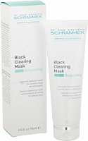 Маска для лица Dr.Schrammek черная маска с бамбуковым углем Black Clearing Mask 75 мл