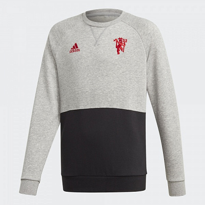 Джемпер Adidas MUFC KIDS CRSWT DX9075 р. 140 сірий