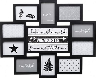 Коллаж SM01140 10 фото 10x15 см черный 