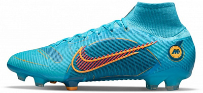 Бутсы Nike SUPERFLY 8 ELITE FG DJ2839-484 р.US 7,5 голубой