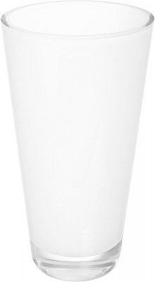 Ваза скляна Wrzesniak Glassworks 25 см біла 17-8816