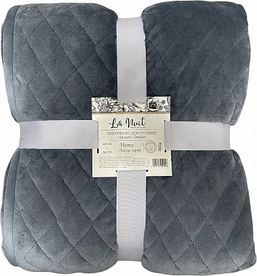 Покривало Dresden 220x240 см La Nuit сірий