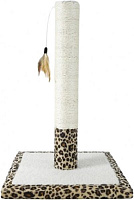 Когтеточка AnimAll столбик 42 см с перышком