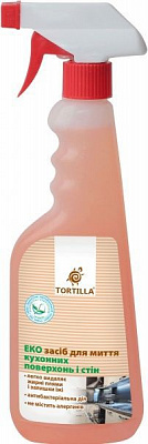 Засіб TORTILLA Еко для миття кухонних поверхонь і стін з антибактеріальною дією 0,45 л