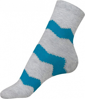 Шкарпетки Conte CLASSIC 15С-21СП р. 23 сірий із бірюзовим