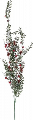 Декорація новорічна Гілка спадаюча з ягодами і вусиками 83 см EPI-EYK9-867