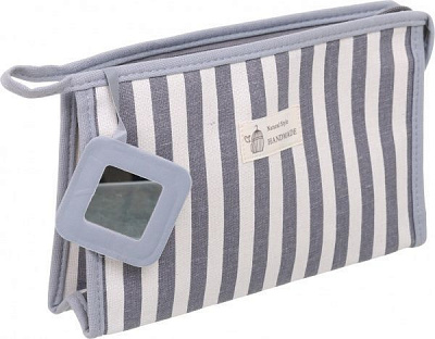 Косметичка Полоска Макси B5111 серый 