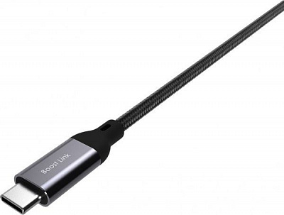 Кабель Silicon Power USB Type-A – USB Type-C 1 м чорний (LK30 Black/Nylon)