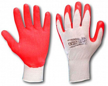 Перчатки ArtMaster с покрытием латекс M (8) Rwnyl Red