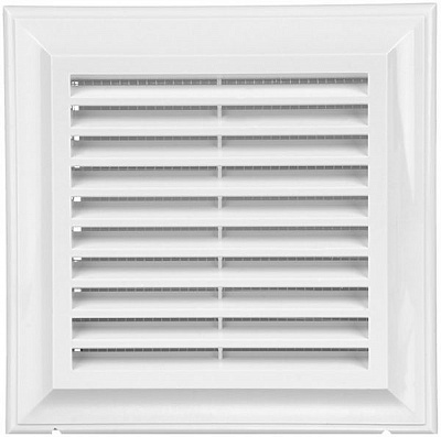 Решетка Blauberg Decor 140x140Gs пластик белый 