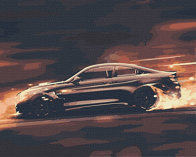 Картина по номерам Безумная скорость 40х50 см Идейка 