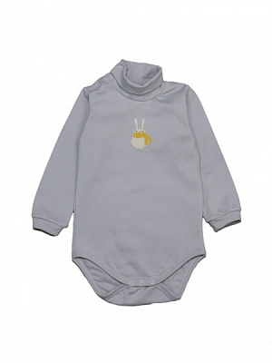 Боди-гольф унисекс Luna Kids Зайчик р.80 серый 0091 