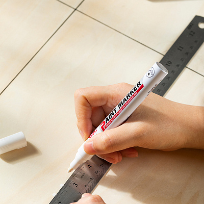 Маркер перманентний Deli EU500-WH 2,0 мм білий