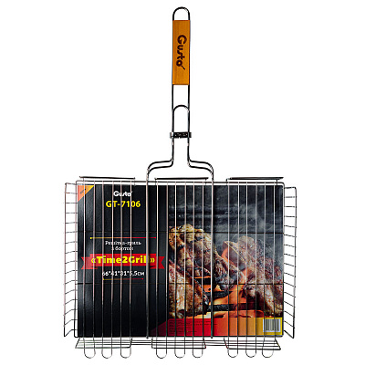 Решетка-гриль Gusto GT-7106 Time2Grill' с бортом 66x41x31x5,5 см