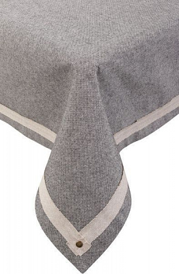 Скатертина Huge 109x109 см темно-сірий Прованс