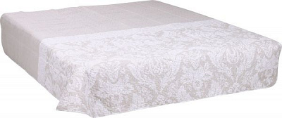 Покрывало Леванто 220x240 см UP! (Underprice) бежевый с белым 