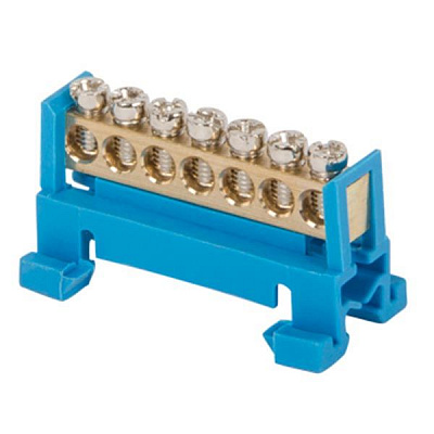 Шина нулевая на DIN-рейку  E.next (e.bs.stand.1.7) 7 отв. s025001