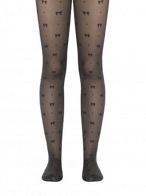 Колготки дитячі для дівчаток Conte Elegant поліамідні Amelie р.146-152 графіт