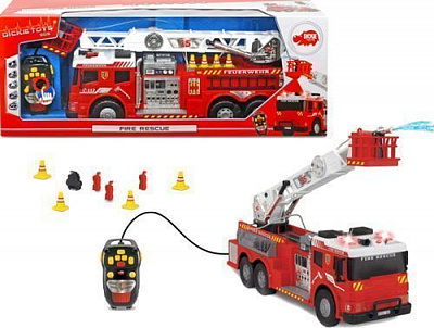 Пожарная машина на д/у Dickie Toys со звук. и свет. эффектами 62 см 3+ 3719001